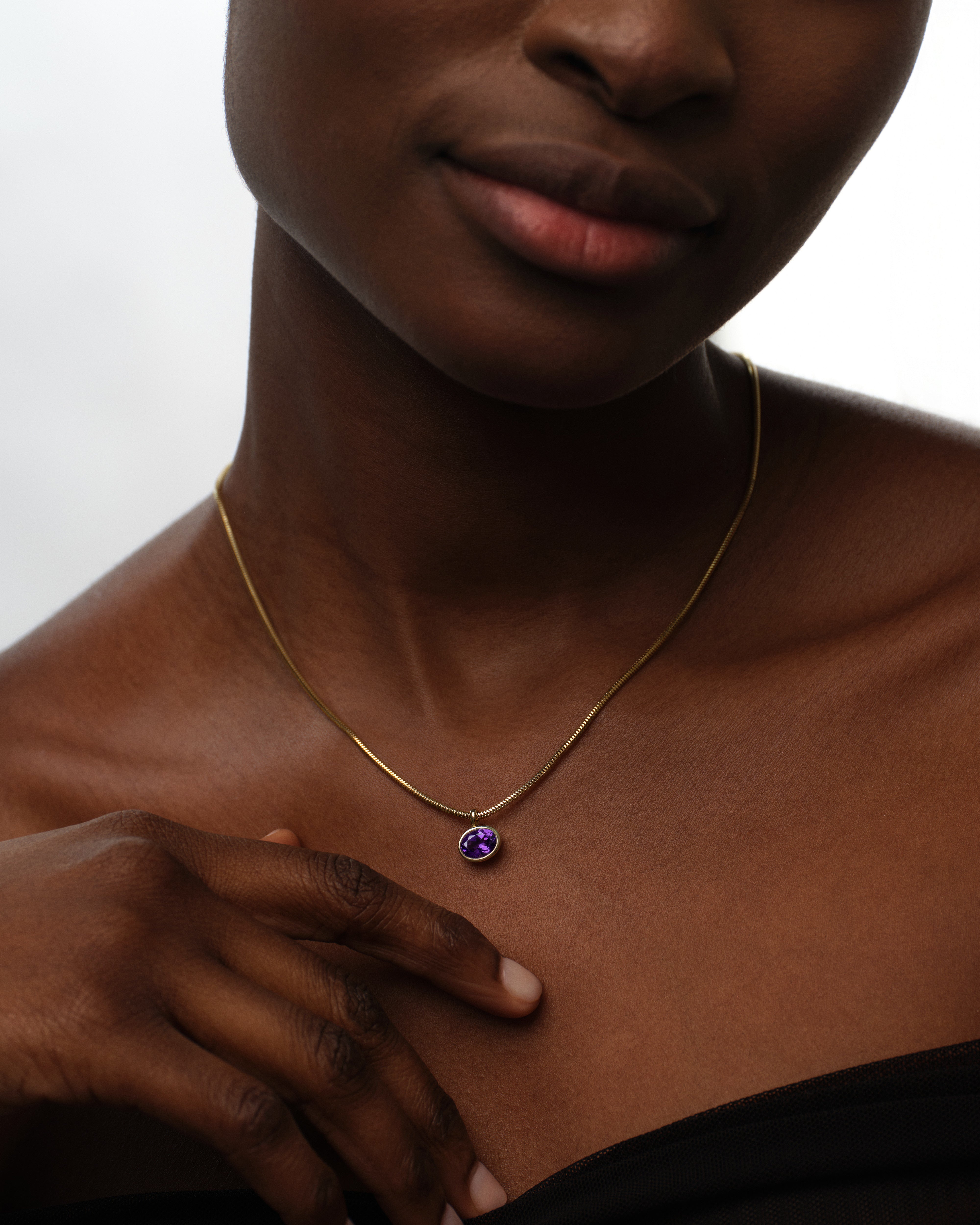 Solo Birthstone Charm Necklace