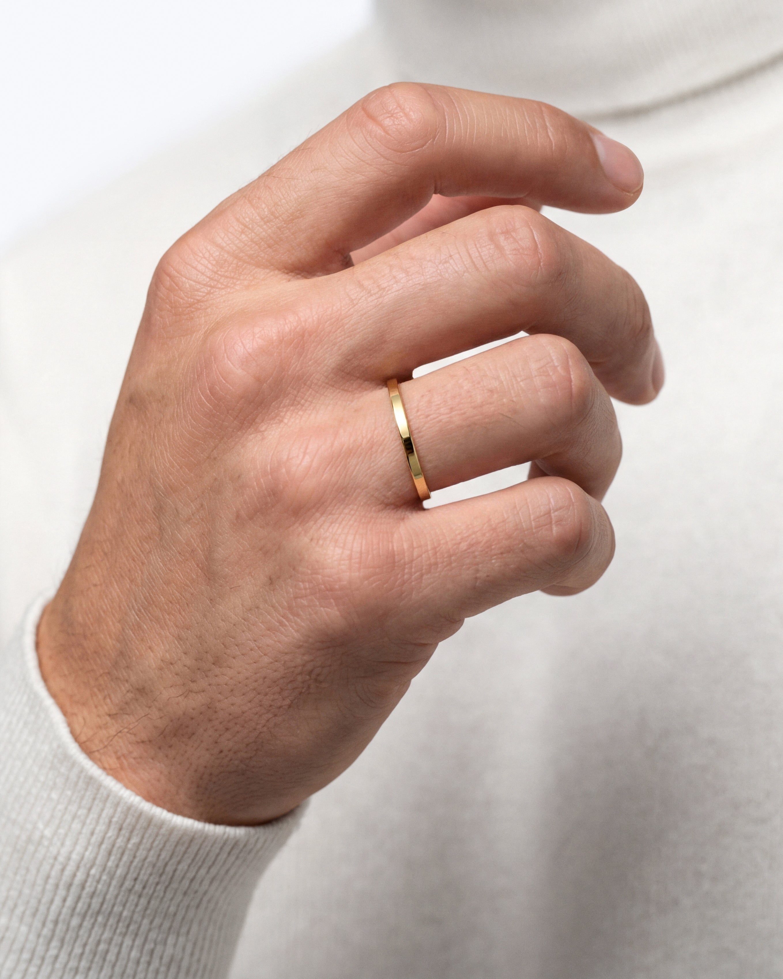 2mm Classic Flat Men's Wedding Band