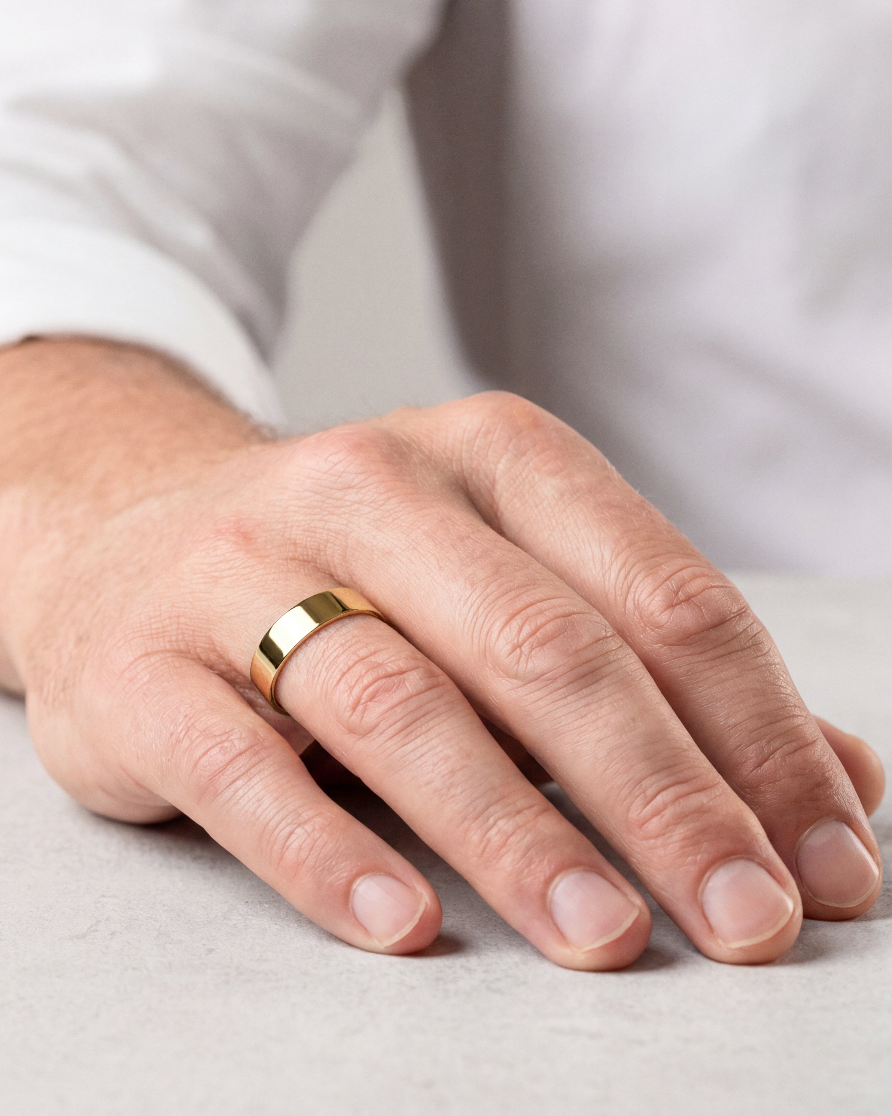 6mm Classic Flat Men's Wedding Band