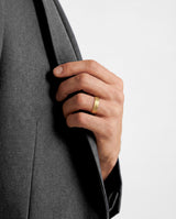 5mm Flat Men's Wedding Band with Ice Matte Finish