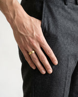 6mm Flat Men's Wedding Band with Ice Matte Finish