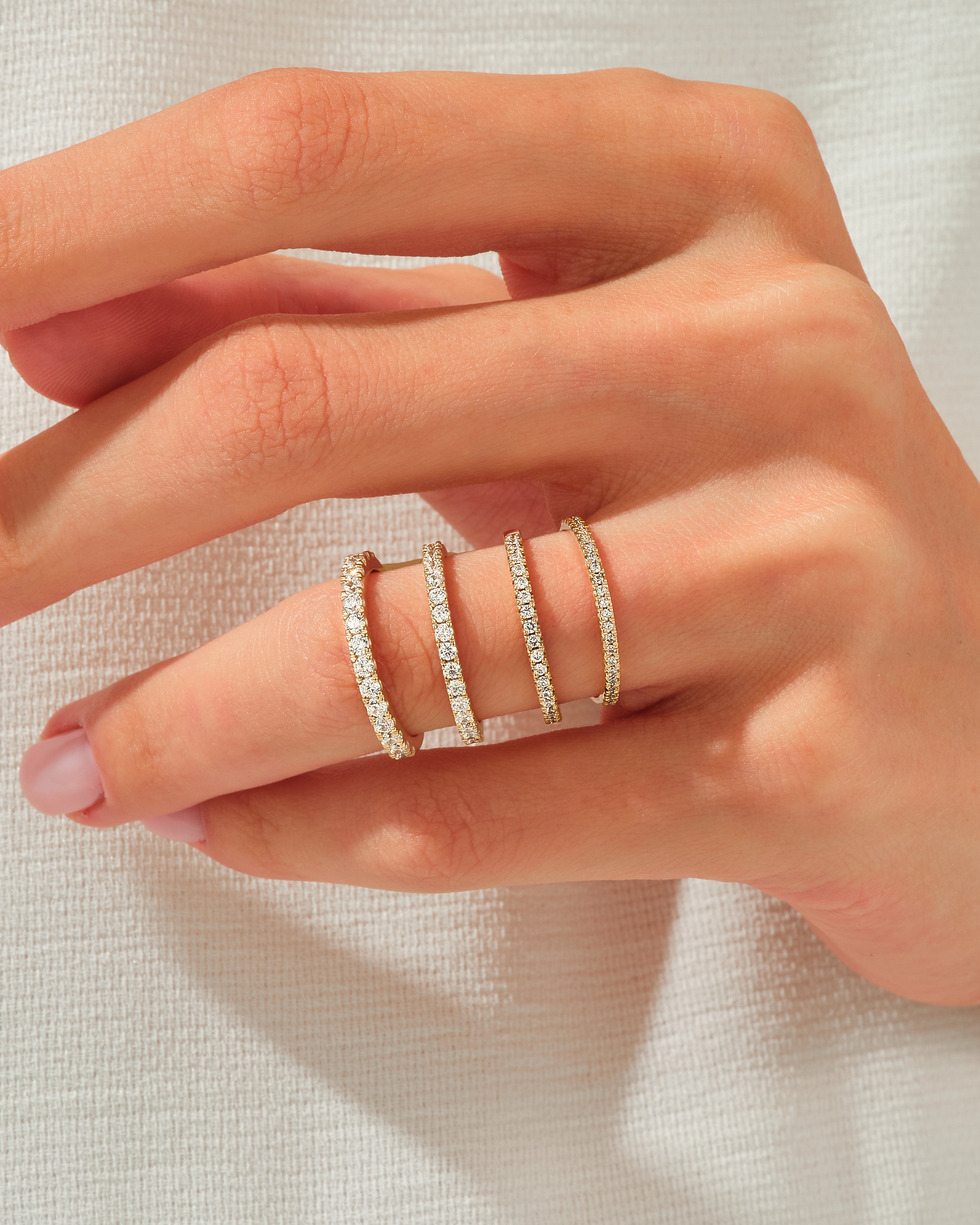 4-Prong Half Eternity Wedding Band (0.21 CT TW)