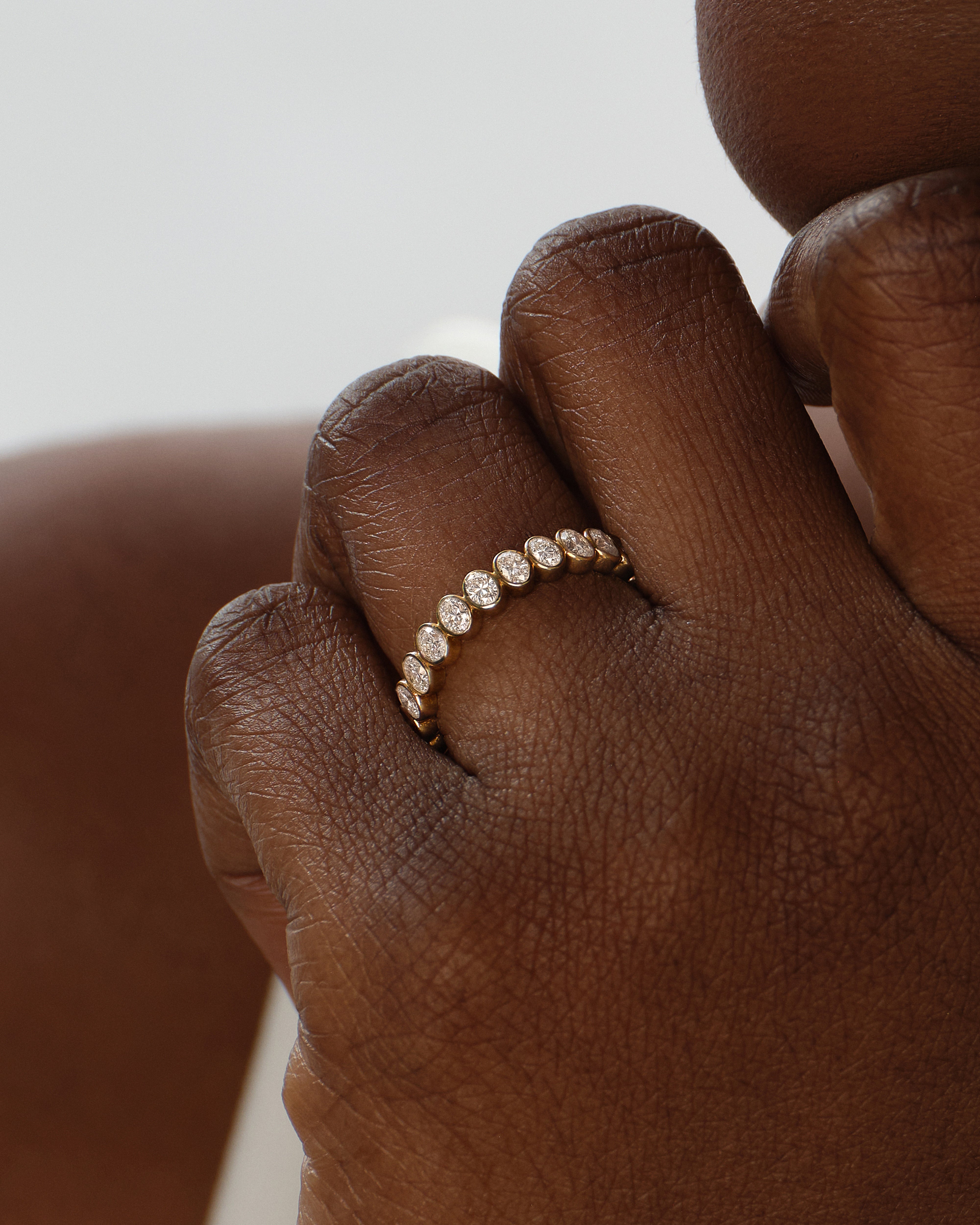 Bezel Oval Eternity Band (1.25 CT TW)