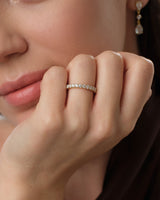 U-Prong Half Eternity Band (0.75 CT TW)