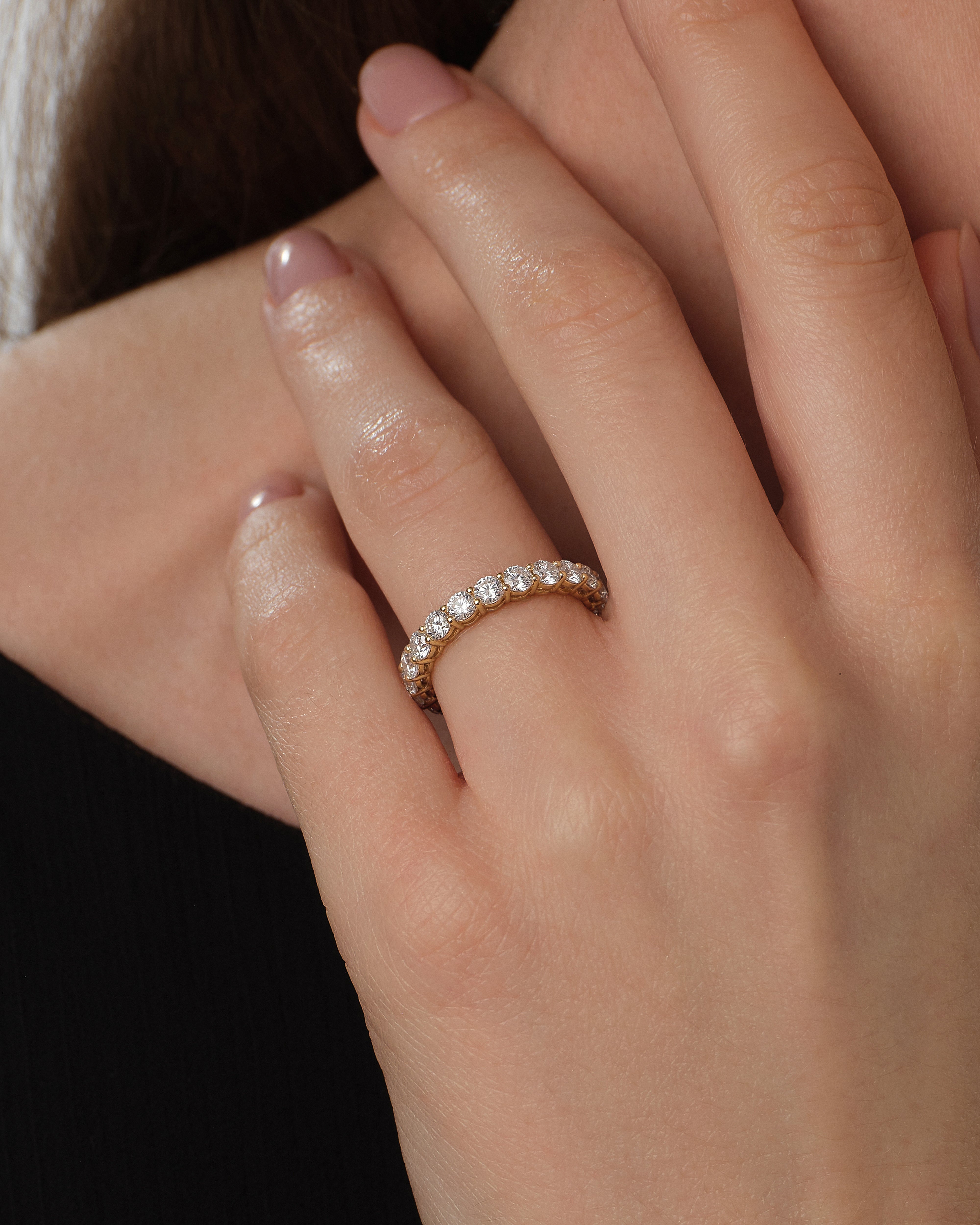Shared Prong Half Eternity Band (1.00 CT TW)