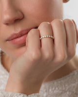 Single Prong Half Eternity Band (0.75 CT TW)