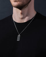 Black Diamond Tag Necklace