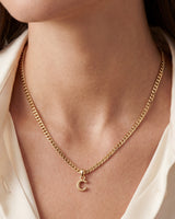 Initial Cuban Chain Necklace
