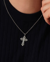 Detailed Cross Pendant Necklace
