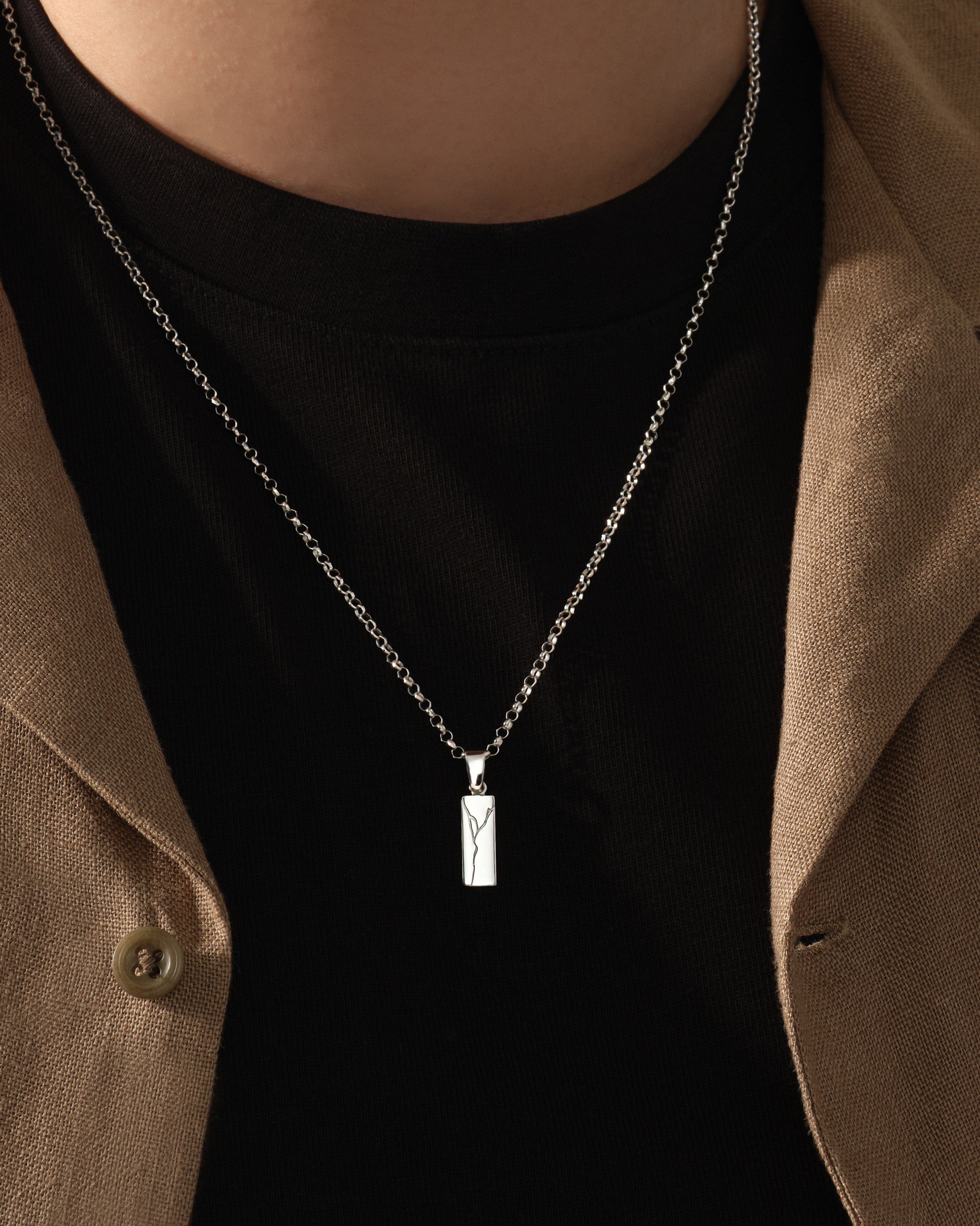 Minimalist Branch Pendant Necklace