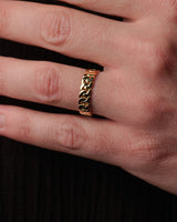 14k Gold 6.0mm Chain Ring