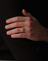 14k Gold Octagon Signet Ring