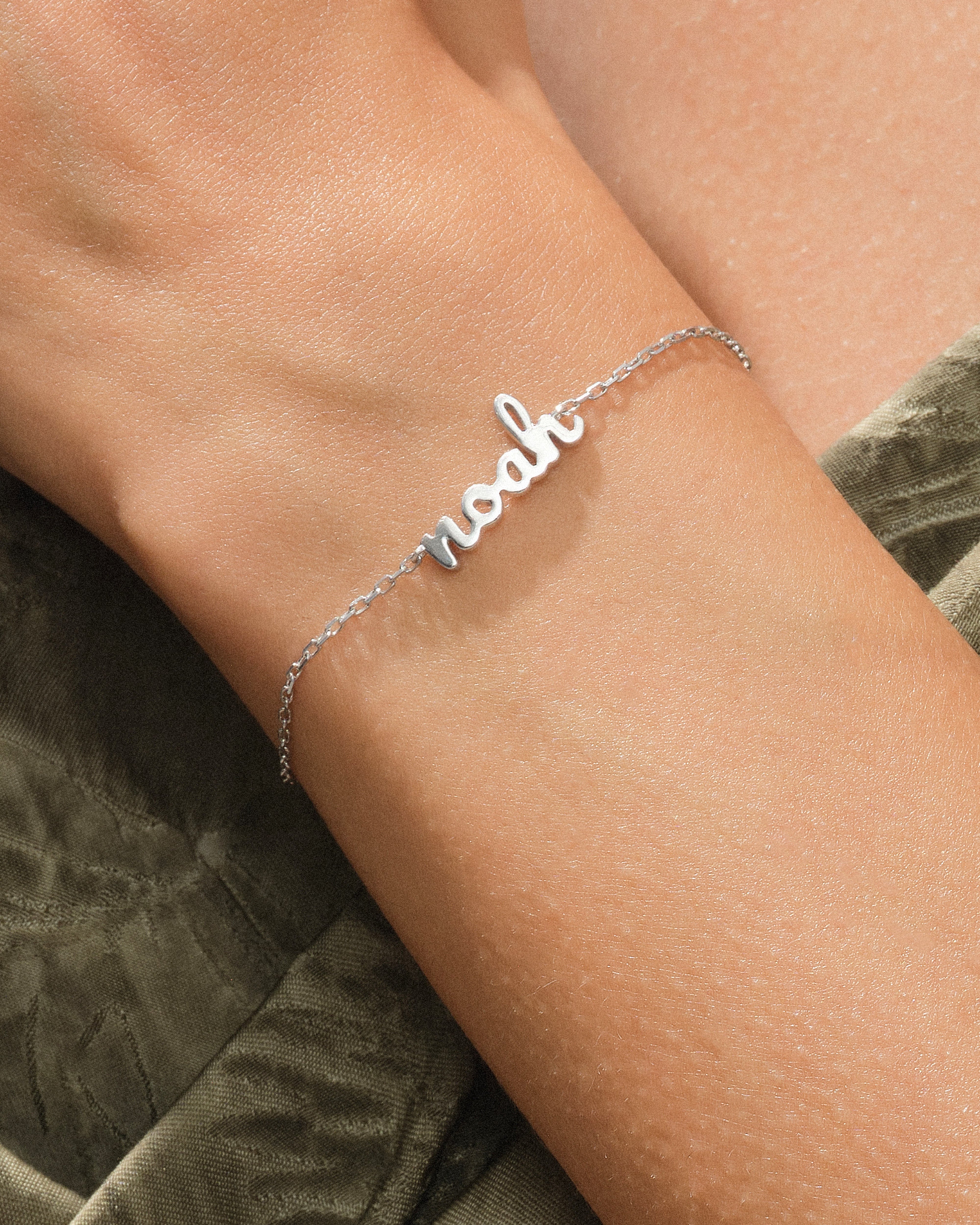 Rolo Chain Name Bracelet