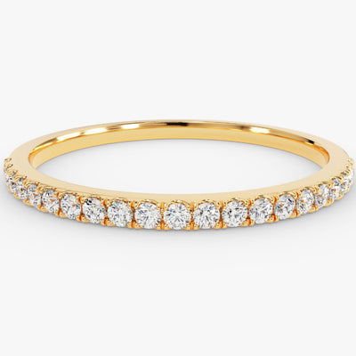 4-Prong Half Eternity Wedding Band (0.21 CT TW)