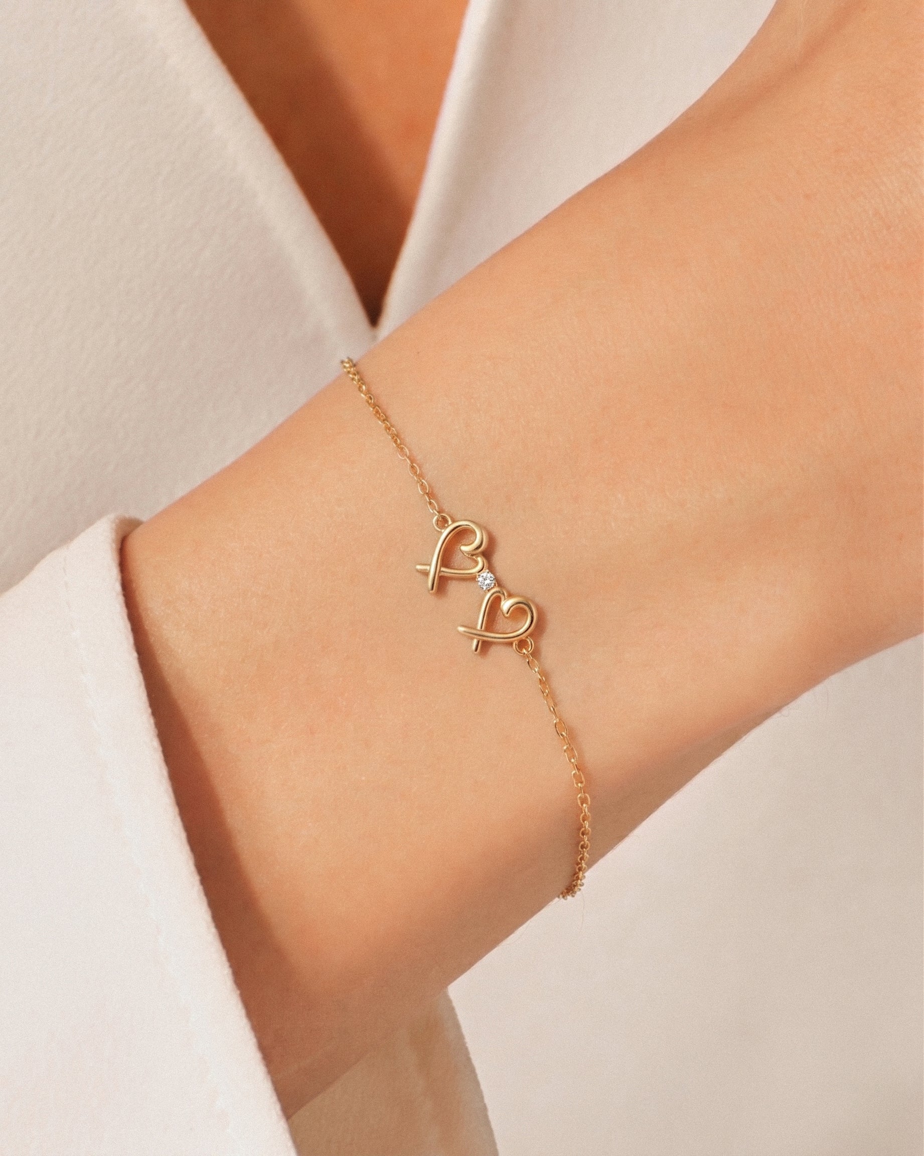 Double Heart Bracelet