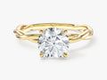 Twisted Vine Solitaire Engagement Ring