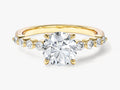 Floating Sidestones Engagement Ring